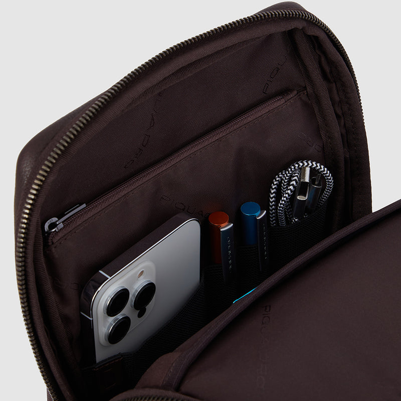Monospalla Piquadro Porta Ipad In Pelle Blu