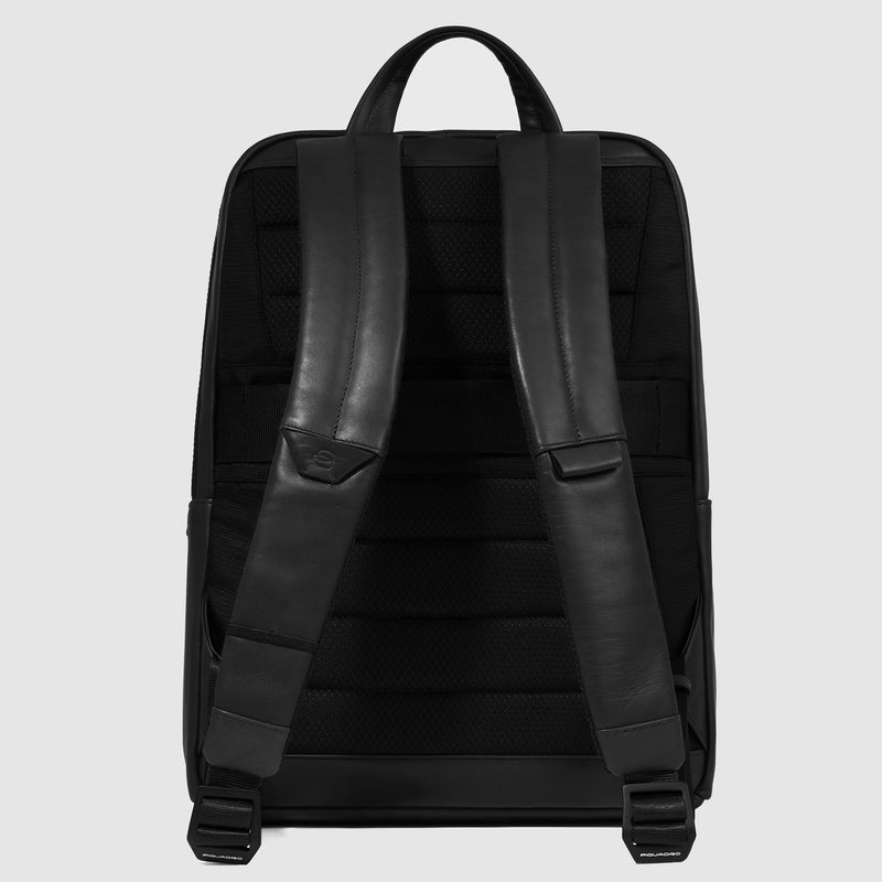 Zaini Piquadro Zaino Uomo Piccolo Porta Pc Ipad Pelle Nera