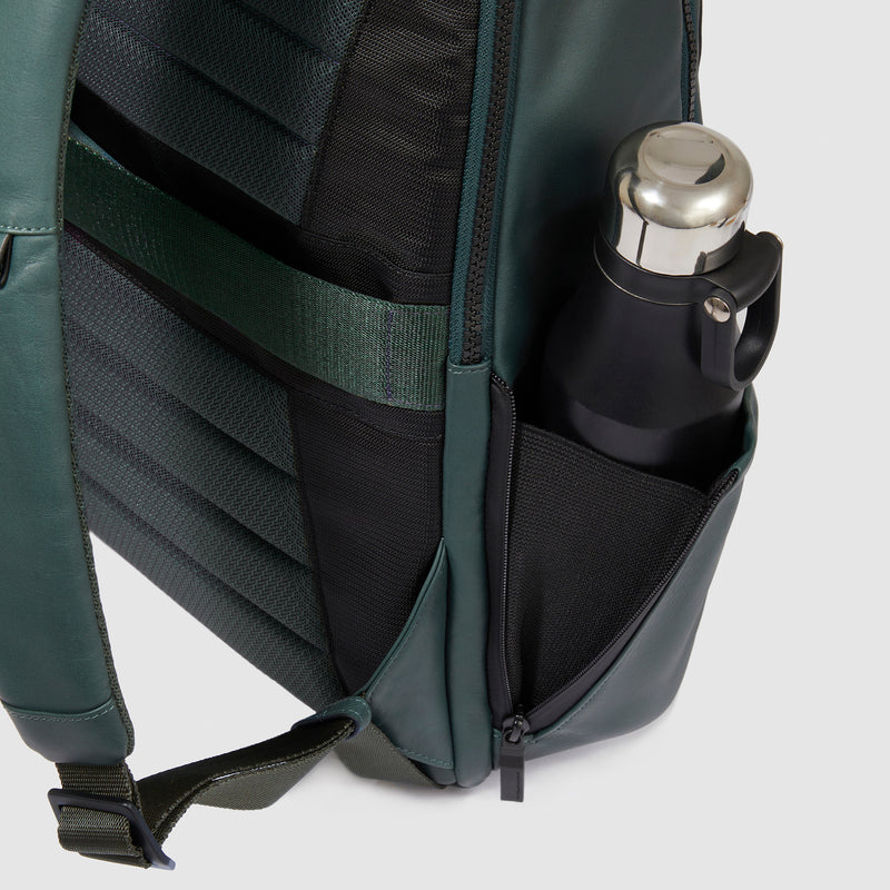Zaini Piquadro Zaino Uomo Medio Porta Pc Ipad Pelle Nera