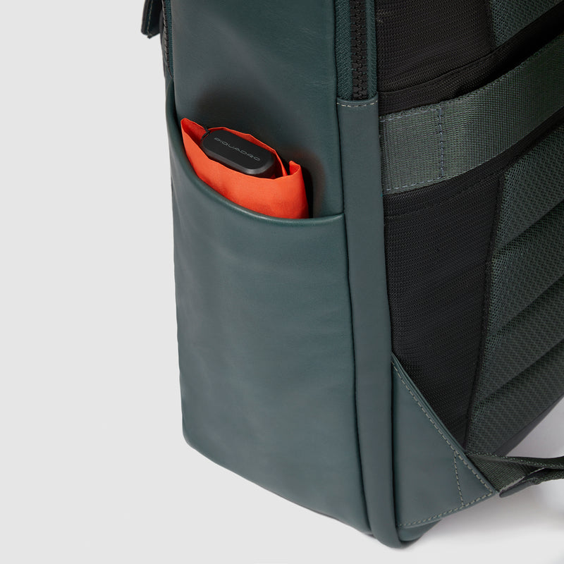 Zaini Piquadro Zaino Uomo Grande Porta Pc Ipad Pelle Liscia Nera