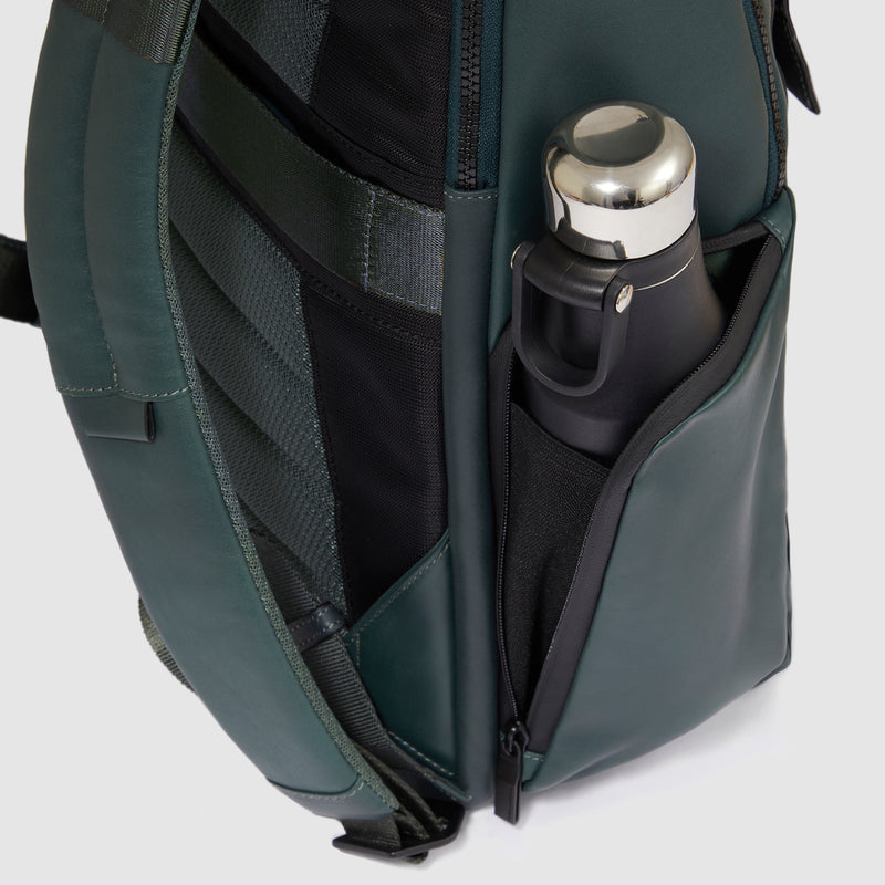 Zaini Piquadro Zaino Uomo Grande Porta Pc Ipad Pelle Liscia Nera
