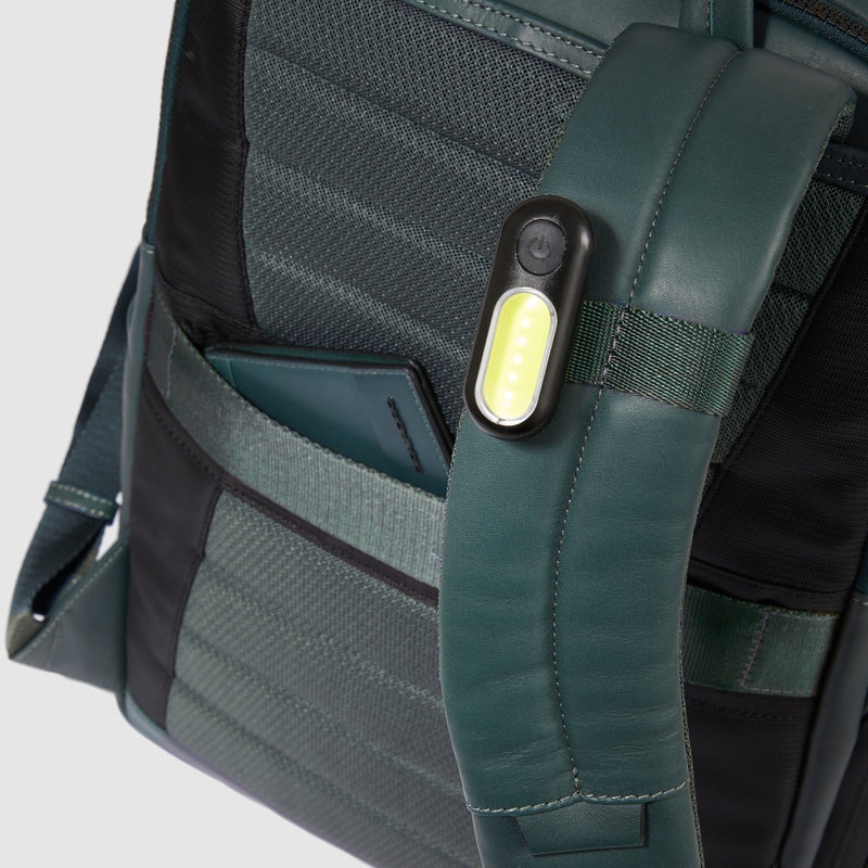 Zaini Piquadro Zaino Uomo Grande Porta Pc Ipad Pelle Liscia Nera