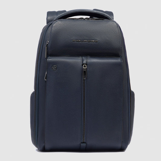 Zaini Piquadro Zaino Uomo Grande Porta Pc Ipad Pelle Blu