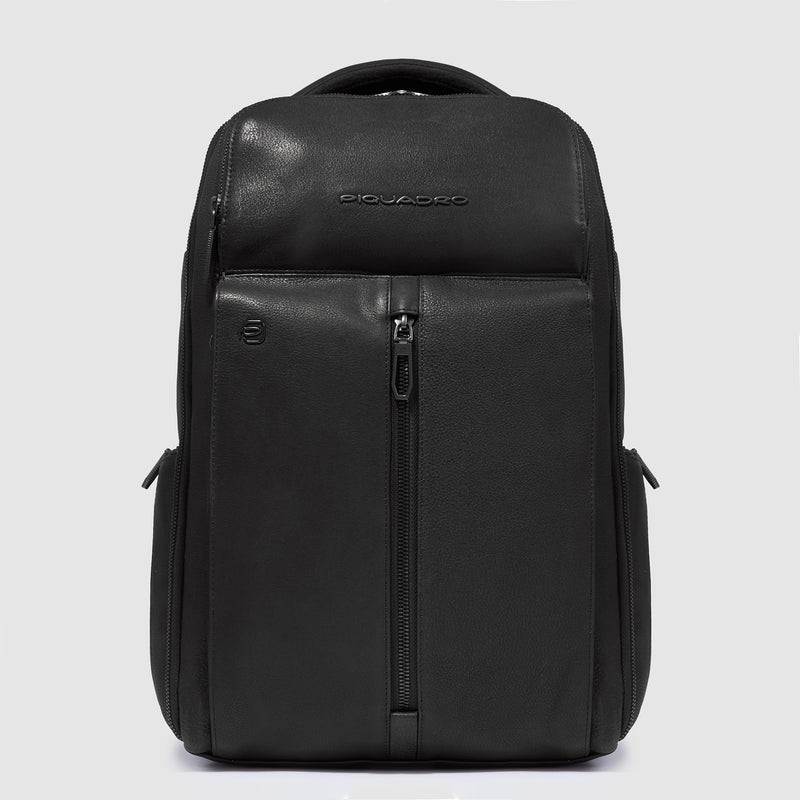 Zaini Piquadro Zaino Uomo Grande Porta Pc Ipad Pelle Nera