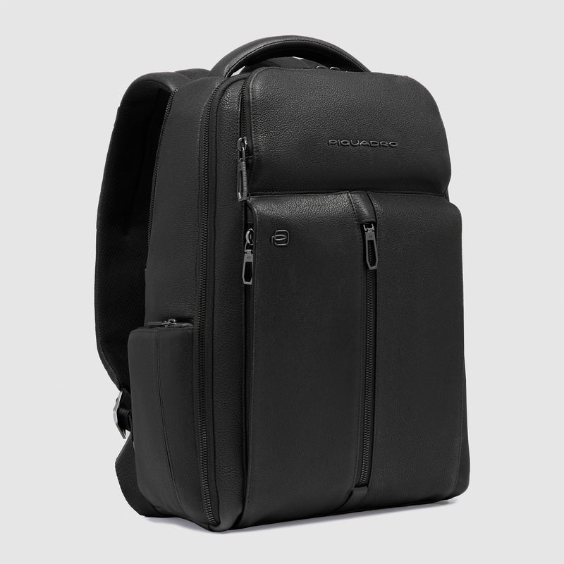 Zaini Piquadro Zaino Uomo Grande Porta Pc Ipad Pelle Nera
