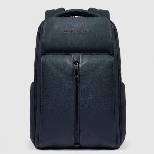 Zaini Piquadro Zaino Uomo Grande Porta Pc Ipad Pelle Blu