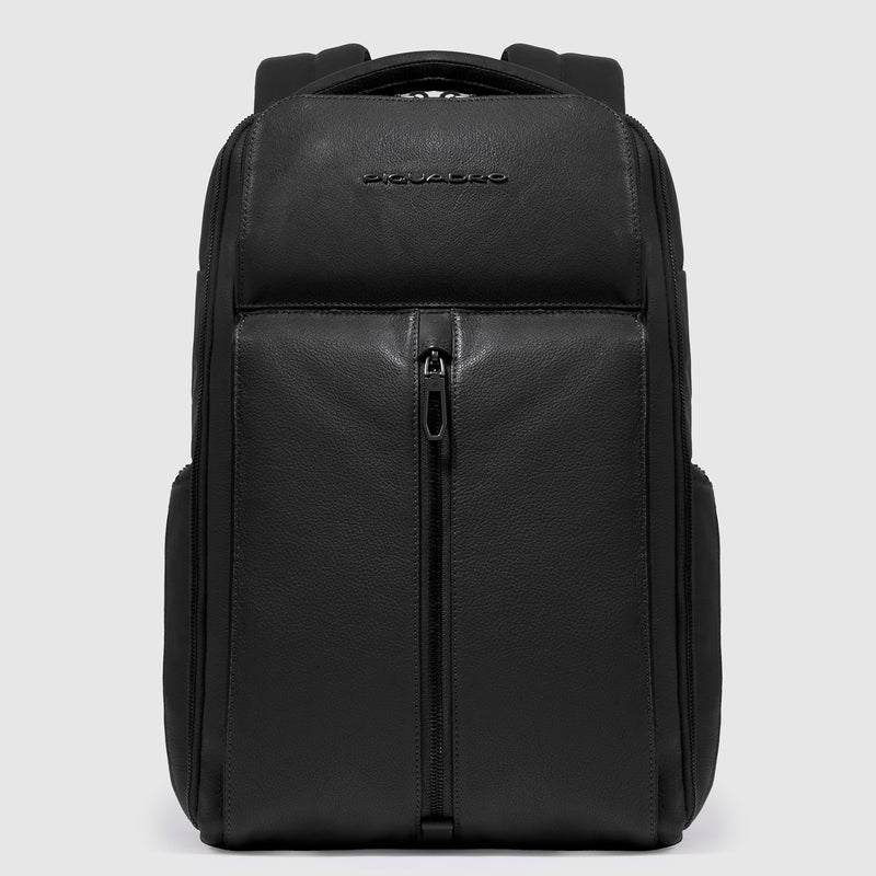 Zaini Piquadro Zaino Uomo Grande Porta Pc Ipad Pelle Nera