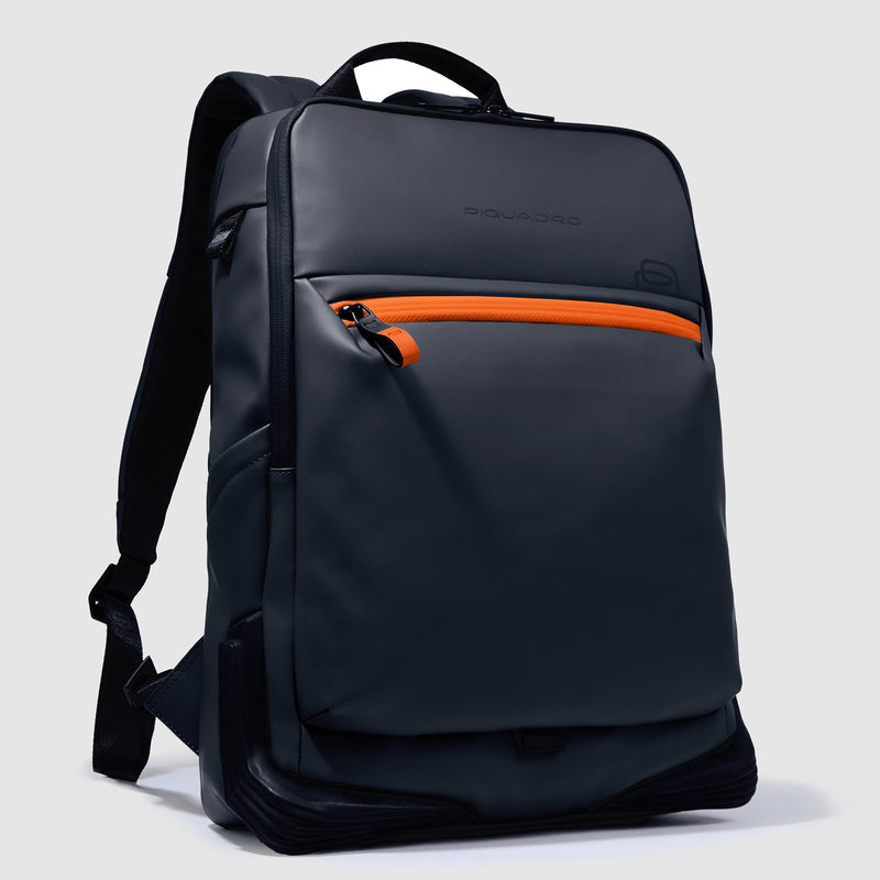 Zaini Piquadro Zaino Uomo Grande Porta Pc Ipad Tessuto Carbon Neutral Blu