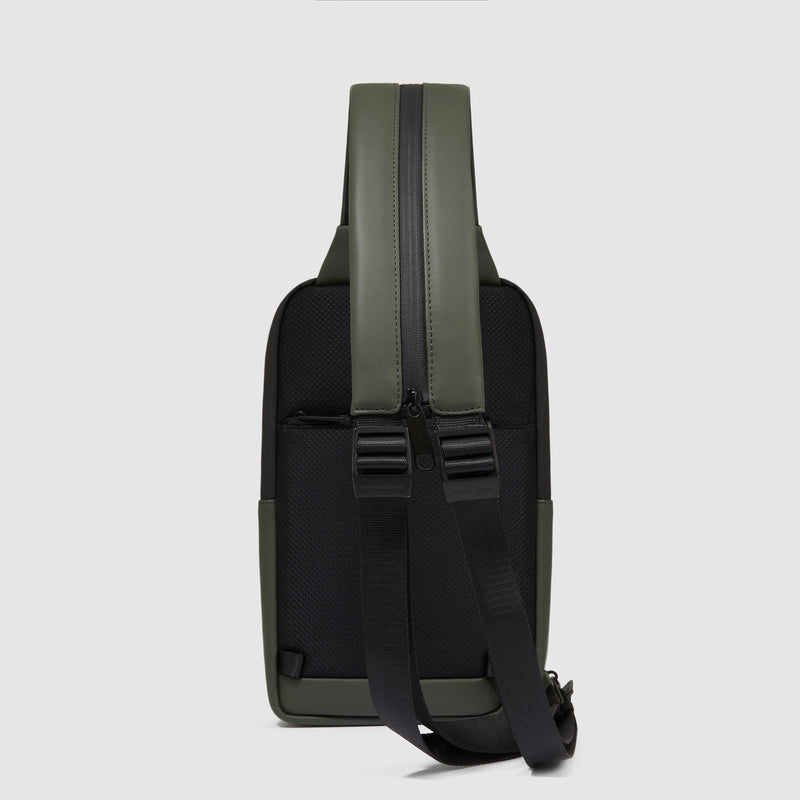 Monospalla Piquadro Zaino Piccolo Porta Ipad Mini Tessuto Carbon Neutral Verde