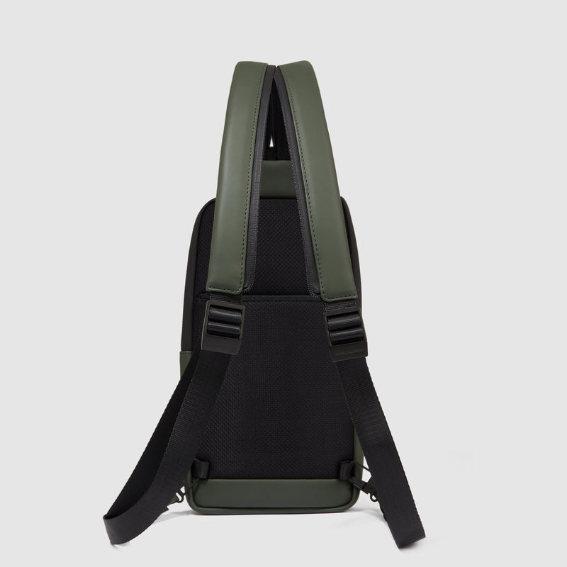 Monospalla Piquadro Zaino Piccolo Porta Ipad Mini Tessuto Carbon Neutral Verde