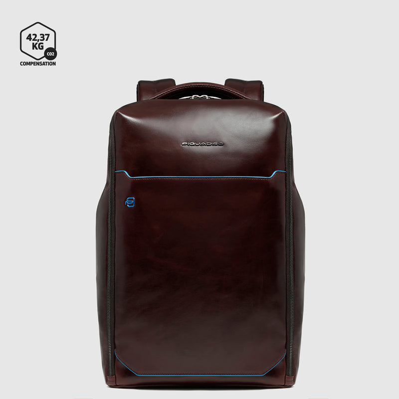 Zaini Piquadro Zaino Uomo Medio Porta Pc Ipad Pelle Mogano