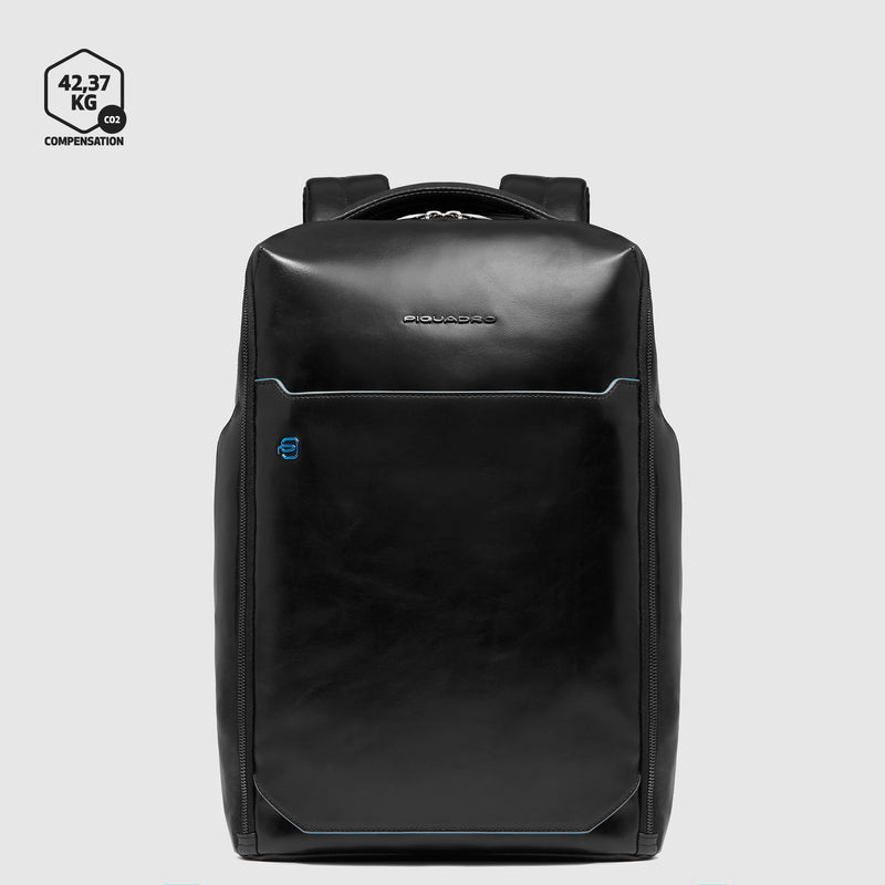 Zaini Piquadro Zaino Uomo Medio Porta Pc Ipad Pelle Nero
