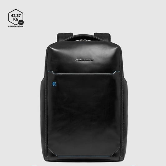 Zaini Piquadro Zaino Uomo Medio Porta Pc Ipad Pelle Nero