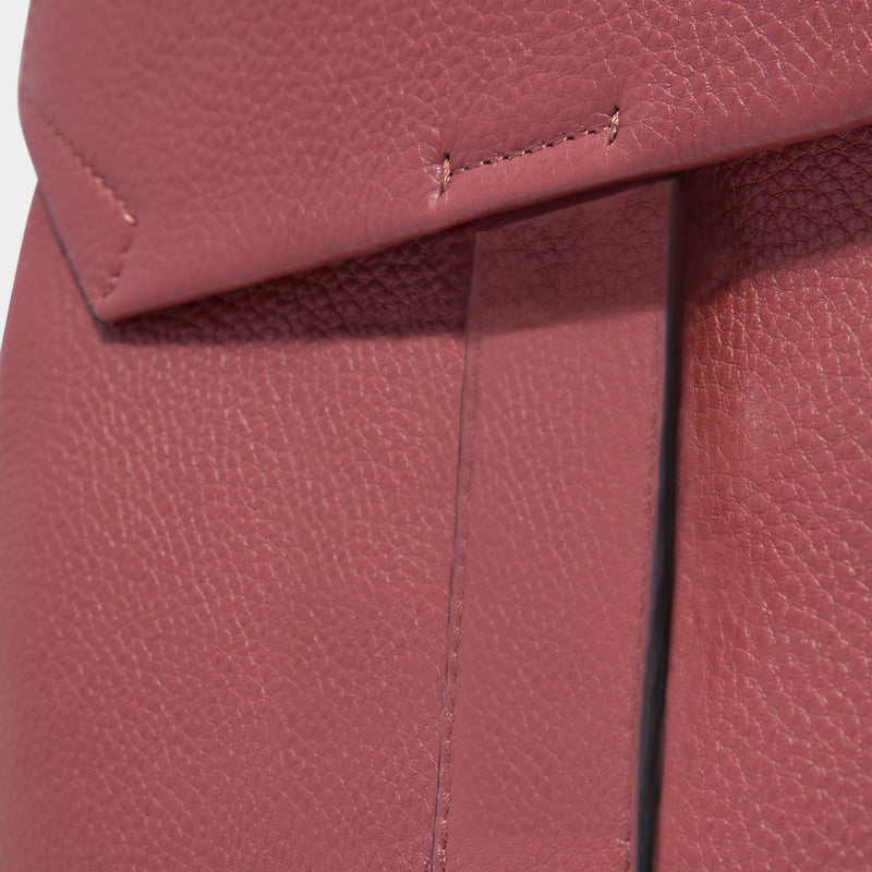 Zaini Piquadro Zaino Porta Pc Ipad Patta Due Tasche Laterali Pelle Arancione