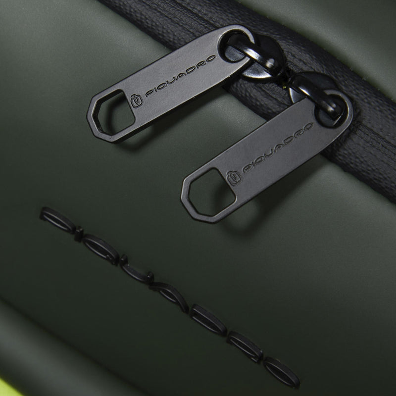 Zaini Piquadro Zaino Porta Pc Ipad Doppio Scomparto Tessuto Tecnico Verde