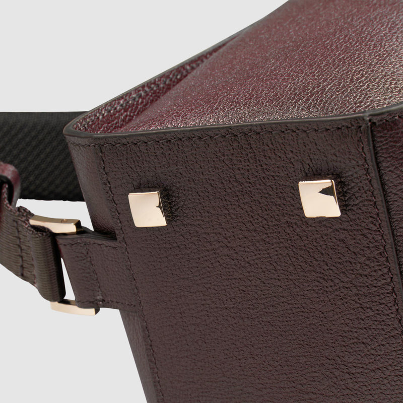 Zaino Piquadro Donna Porta Pc Ipad Doppia Tasca Frontale Pelle Borgogna