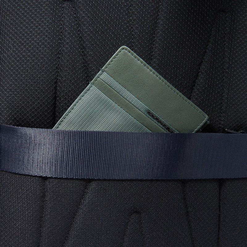 Zaini Piquadro Zaino Uomo Porta Pc Ipad Doppio Scomparto Due Tasche Frontali Tessuto Inserti Pelle Blu