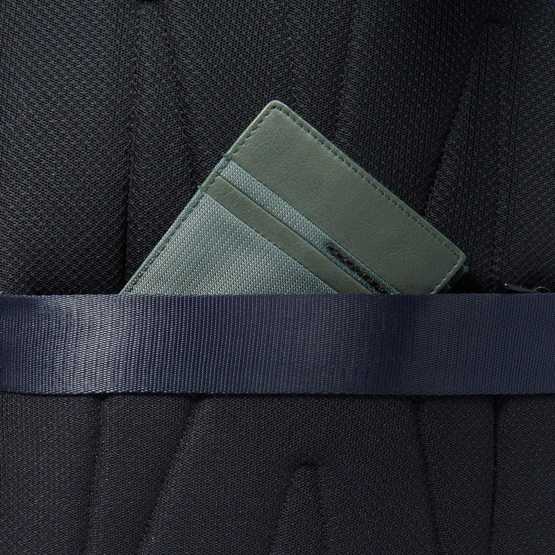 Zaini Piquadro Zaino Uomo Porta Pc Ipad Doppio Scomparto Due Tasche Frontali Tessuto Inserti Pelle Blu