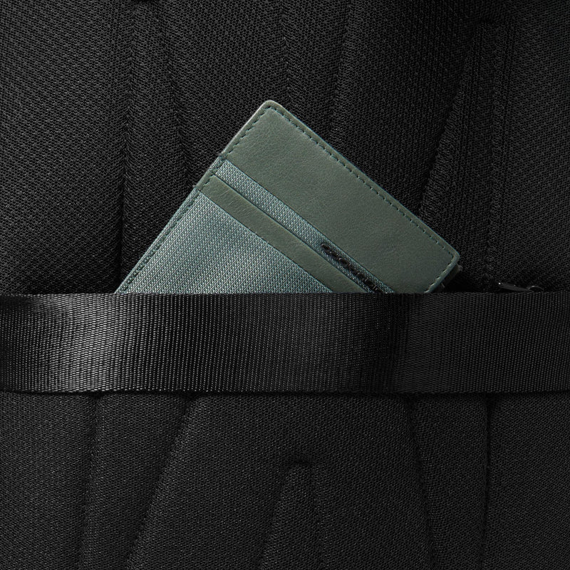 Zaini Piquadro Zaino Uomo Porta Pc Ipad Doppio Scomparto Due Tasche Frontali Tessuto Inserti Pelle Nera