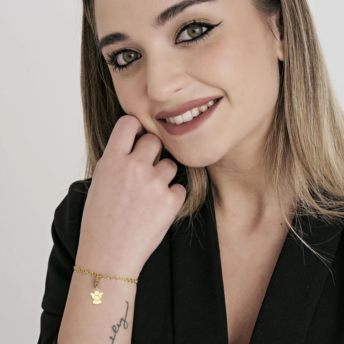 Charm Luca Barra Be Angioletto Pvd Oro