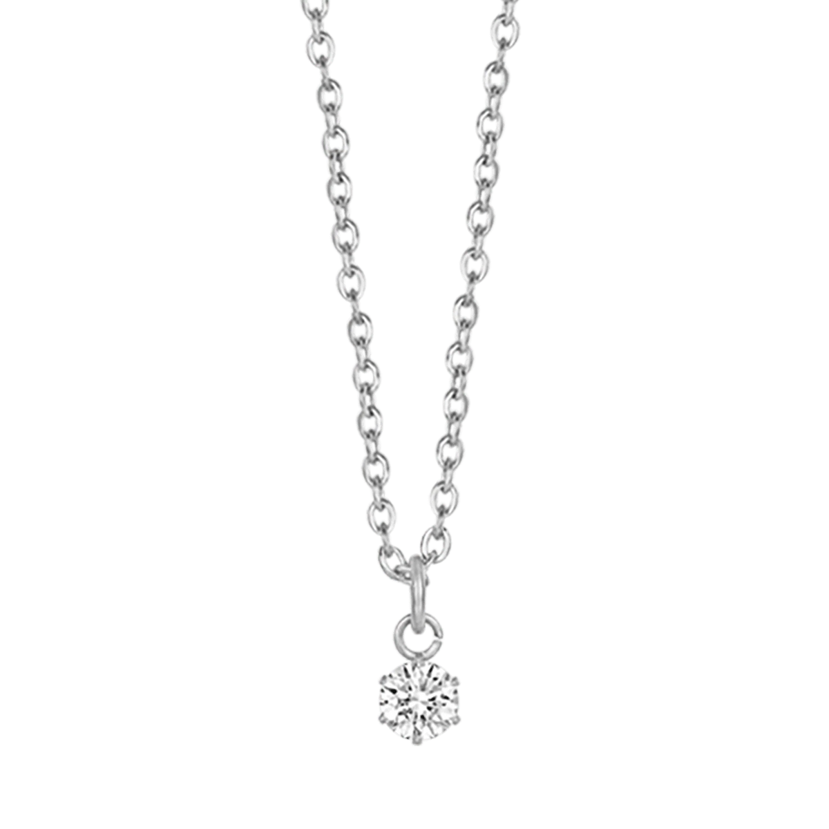 Collana Luca Barra Easy Chic Acciaio Pendente Punto Luce