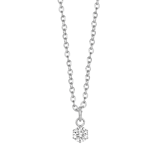 Collana Luca Barra Easy Chic Acciaio Pendente Punto Luce