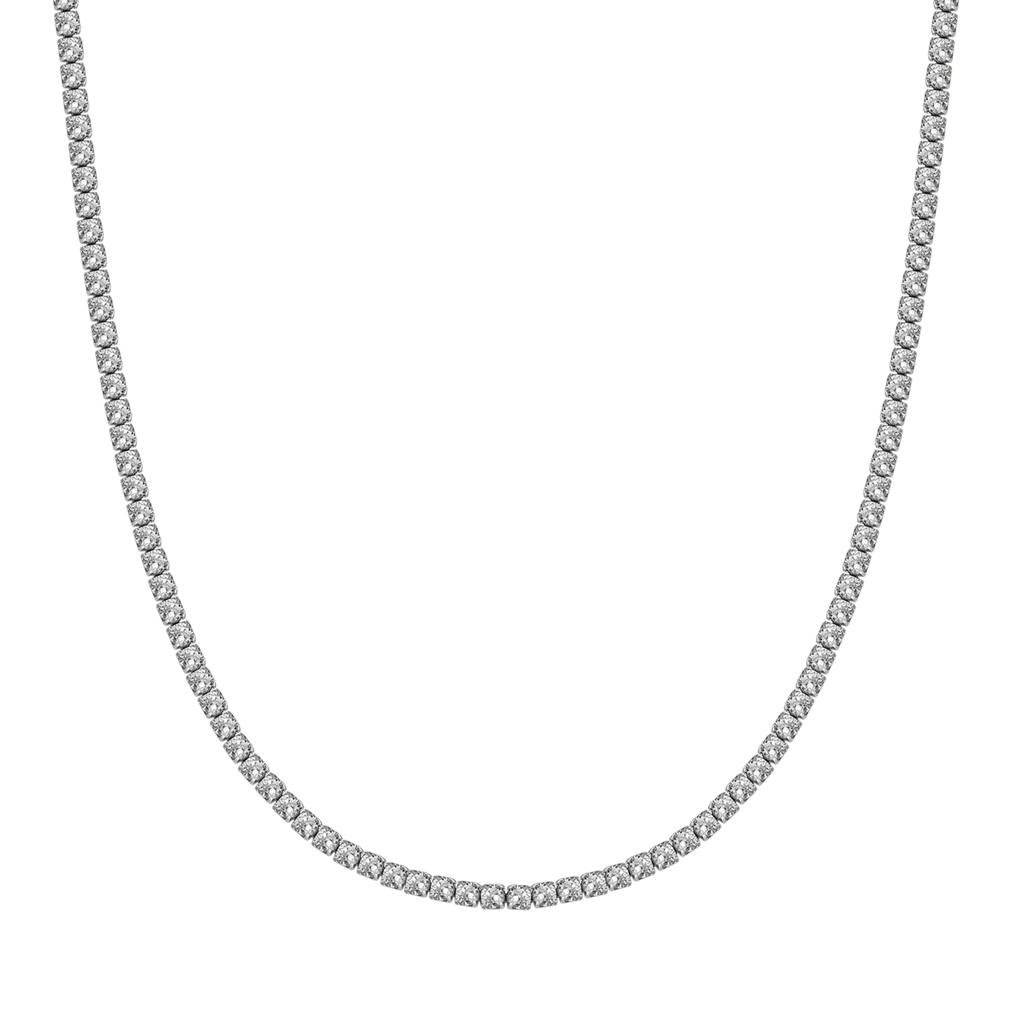 Collana Girocollo Luca Barra Pvd Oro Tennis Cristalli