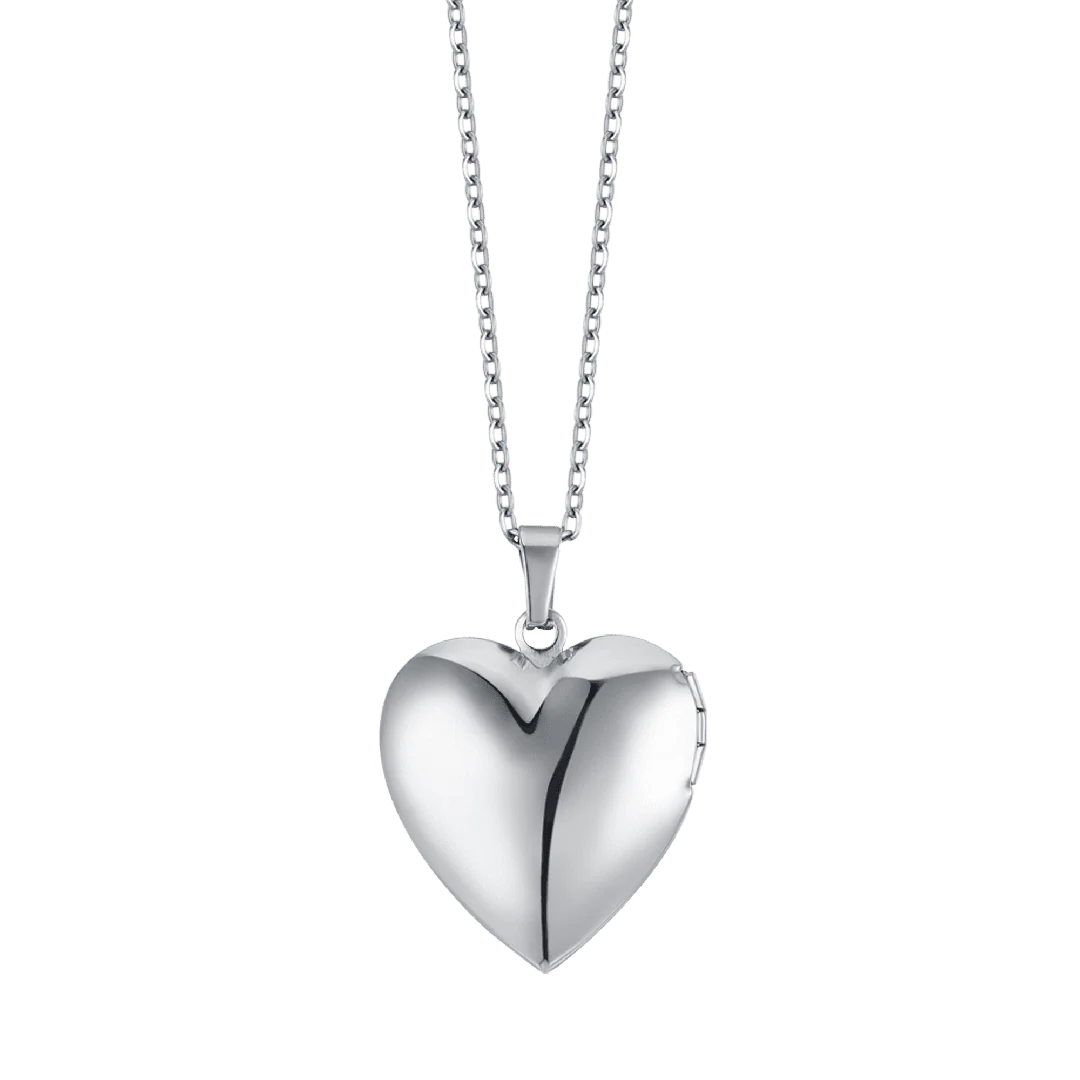 Collana Luca Barra Acciaio Pendente Cuore Portafoto