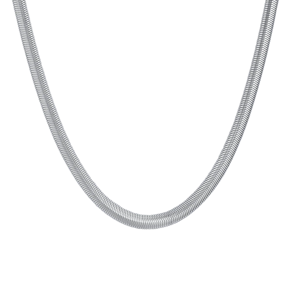 Collana Girocollo Luca Barra Acciaio Maglia Snake