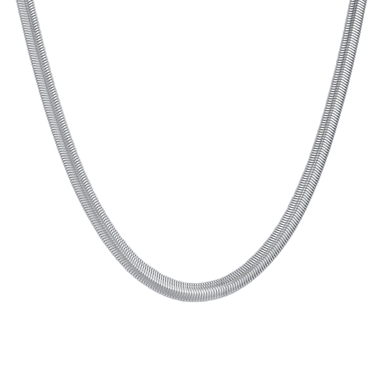 Collana Girocollo Luca Barra Acciaio Maglia Snake