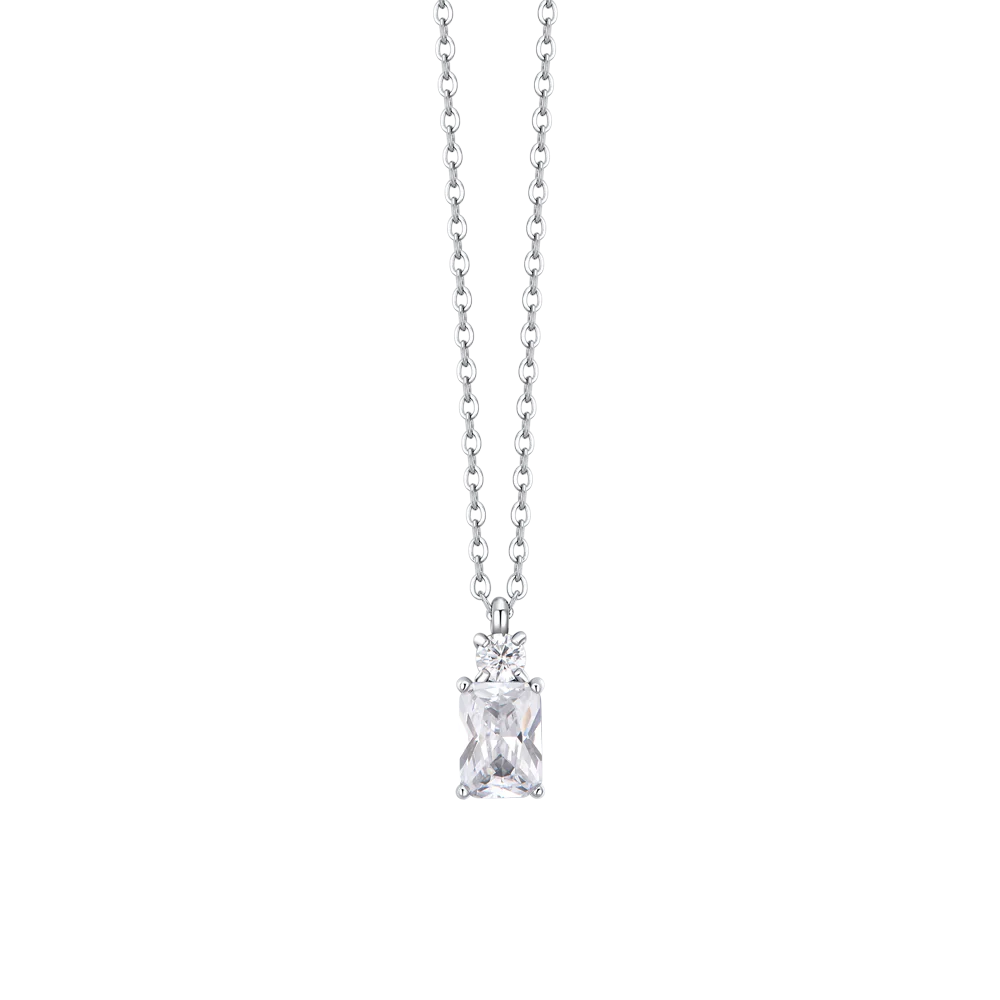 Collana Luca Barra Acciaio Zirconi