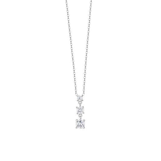 Collana Luca Barra Acciaio Zirconi