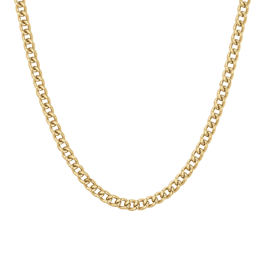Collana Uomo Luca Barra Pvd Oro Catena Maglia Grumetta
