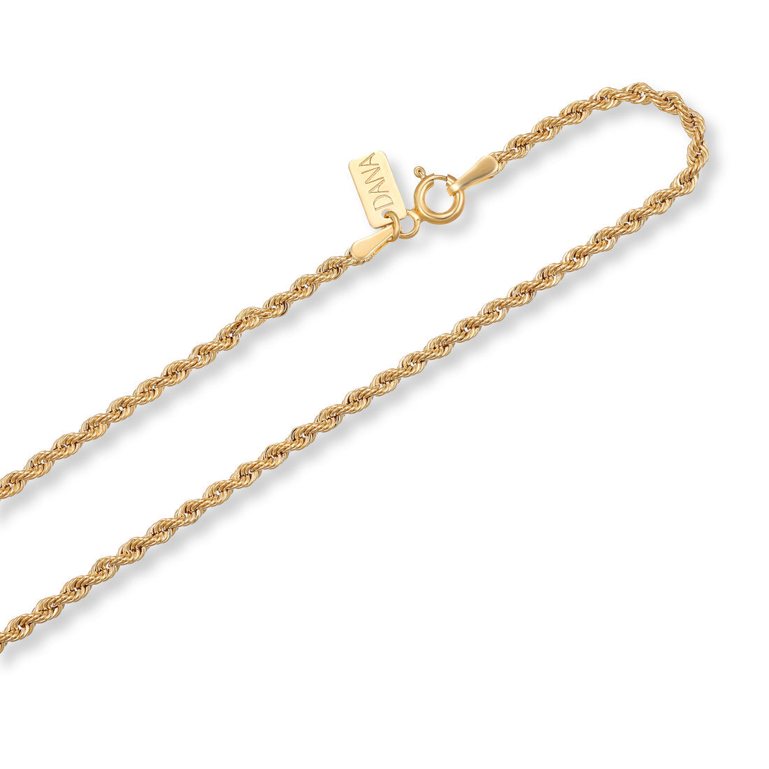 Collana Unisex Dana Gli Intramontabili Oro Giallo 9 Kt.corda Laser