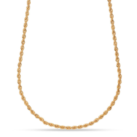 Collana Unisex Dana Gli Intramontabili Oro Giallo 9 Kt.corda Laser