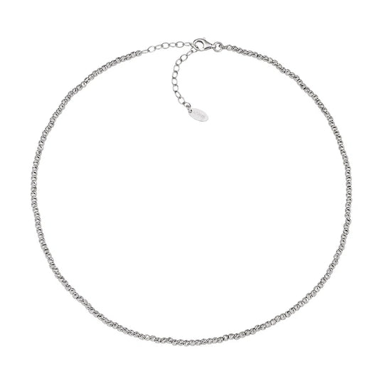Collana Amen Essential Argento Sfere Diamantate