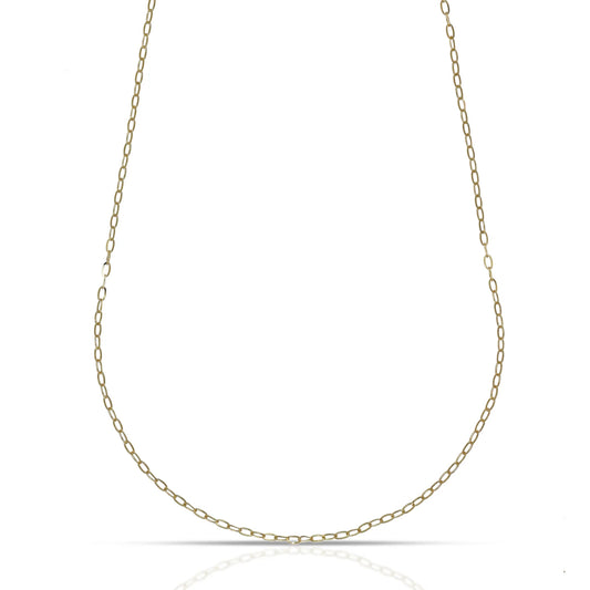 Collana Dana Maglia Brillo Allungata Oro Giallo 9 Kt