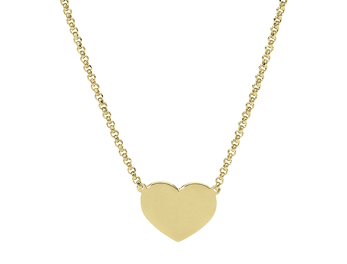 Collana Amen Prega Ama Argento Dorato Con Cuore