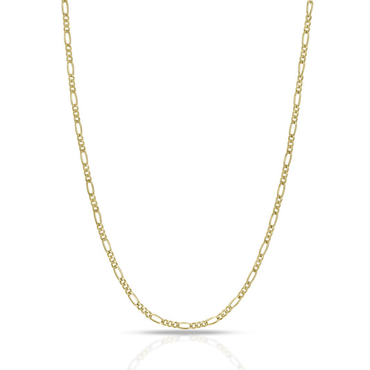 Collana Uomo Dana Timeless Oro Giallo 9 Kt Maglia Figaro 3+1