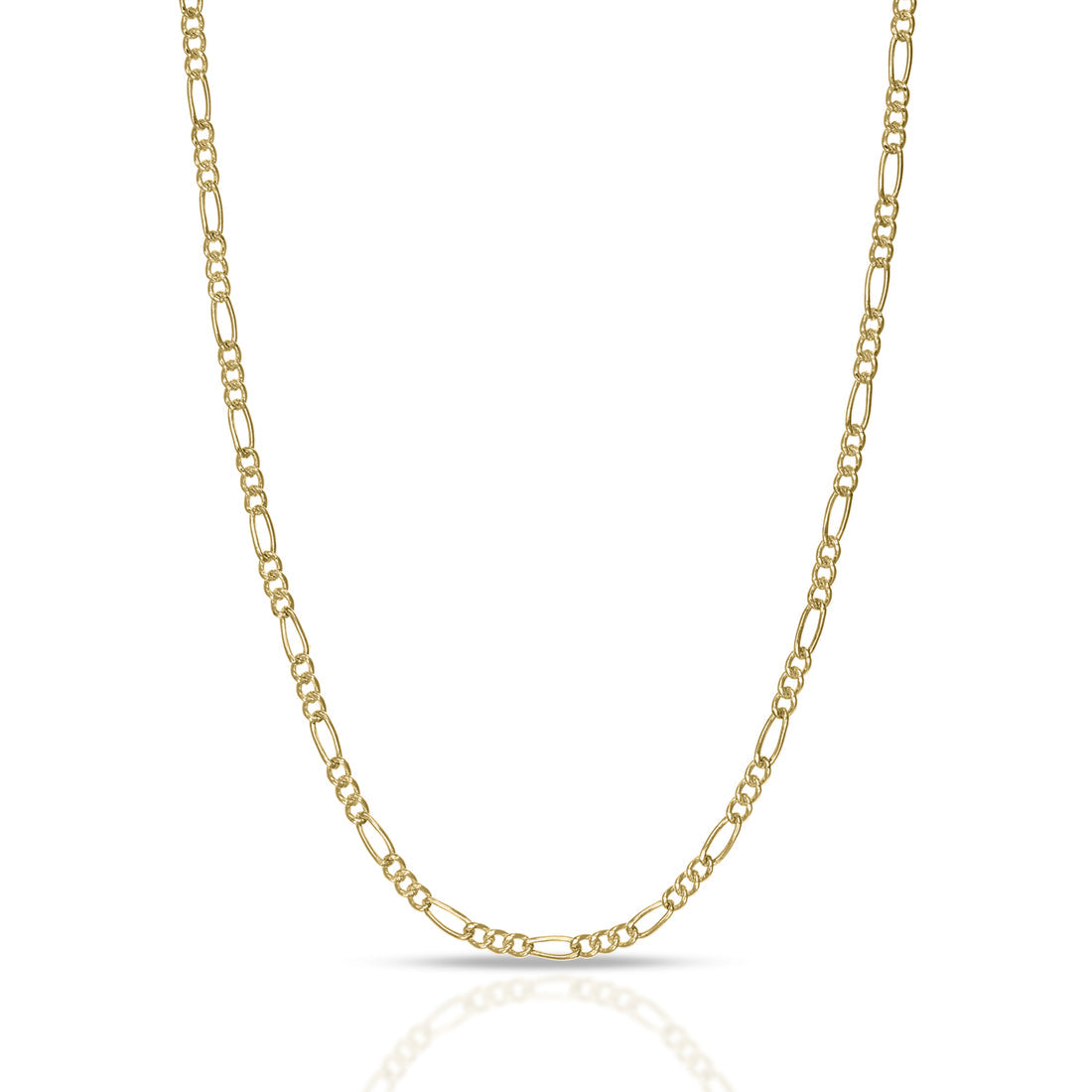 Collana Unisex Dana Timeless Oro Giallo 9 Kt Catena Figaro 3+1