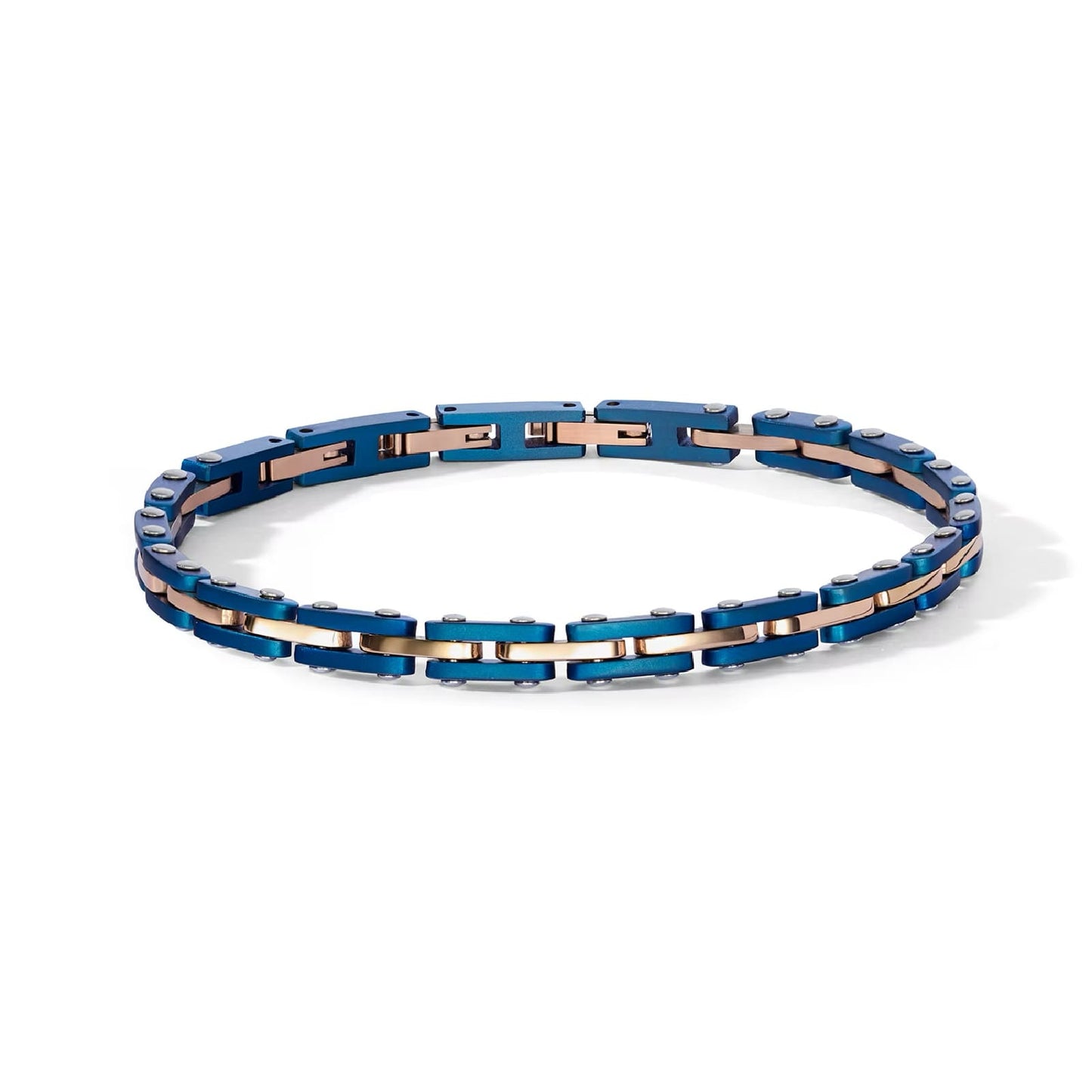 Bracciale Comete Uomo Pvd Blu Pvd Oro Rosa