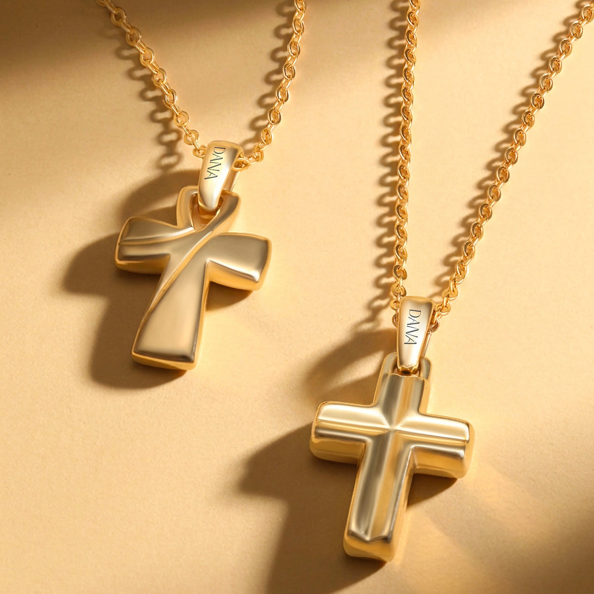 Pendente Dana Origini Croce Piccola Oro Giallo 9 Kt