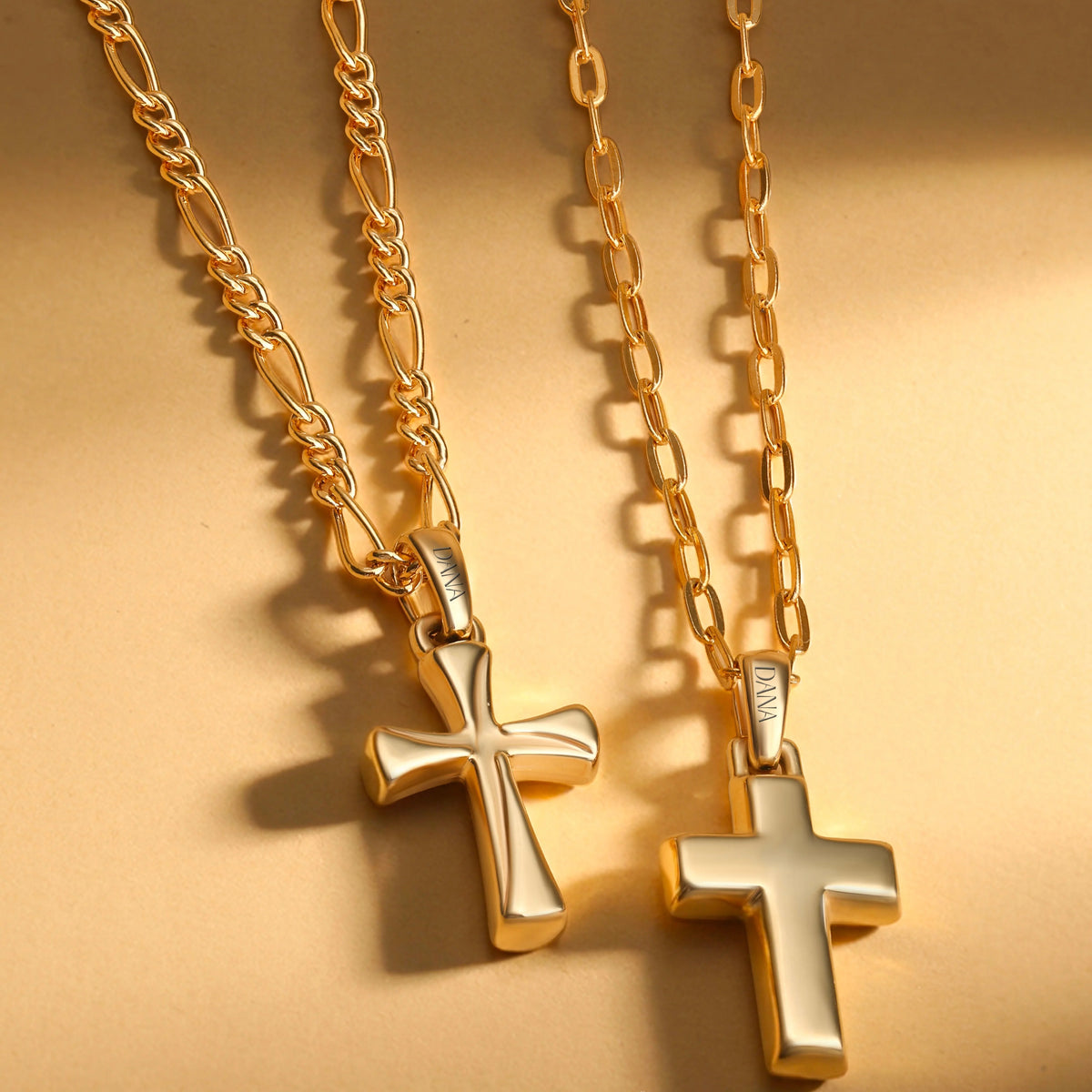 Pendente Dana Origini Croce Oro Giallo 9 Kt