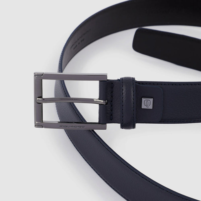 Cinture Piquadro Cintura Uomo In Pelle Blu