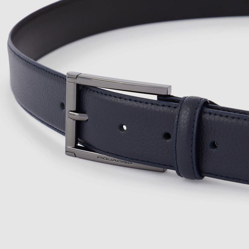 Cinture Piquadro Cintura Uomo In Pelle Blu