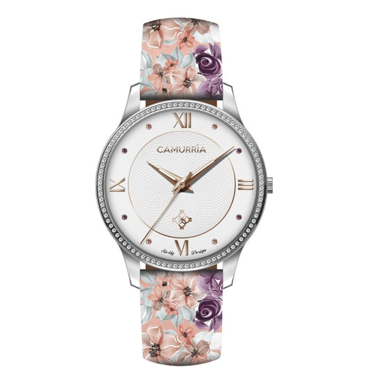 Orologio Camurrìa I Ciuri Fillide 37 mm Acciaio Cinturino con Stampe