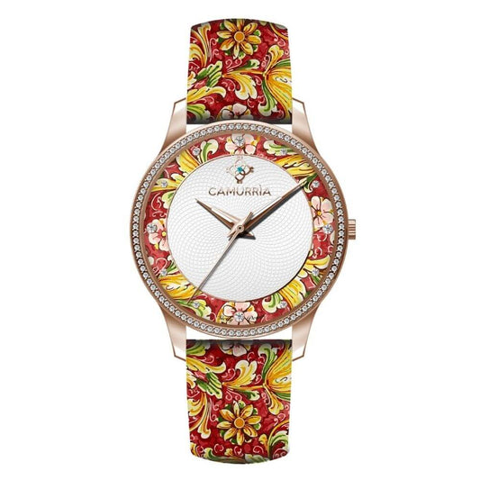 Orologio Camurria Ciuri 37 mm Pvd Oro Rosa Cinturino Stampato