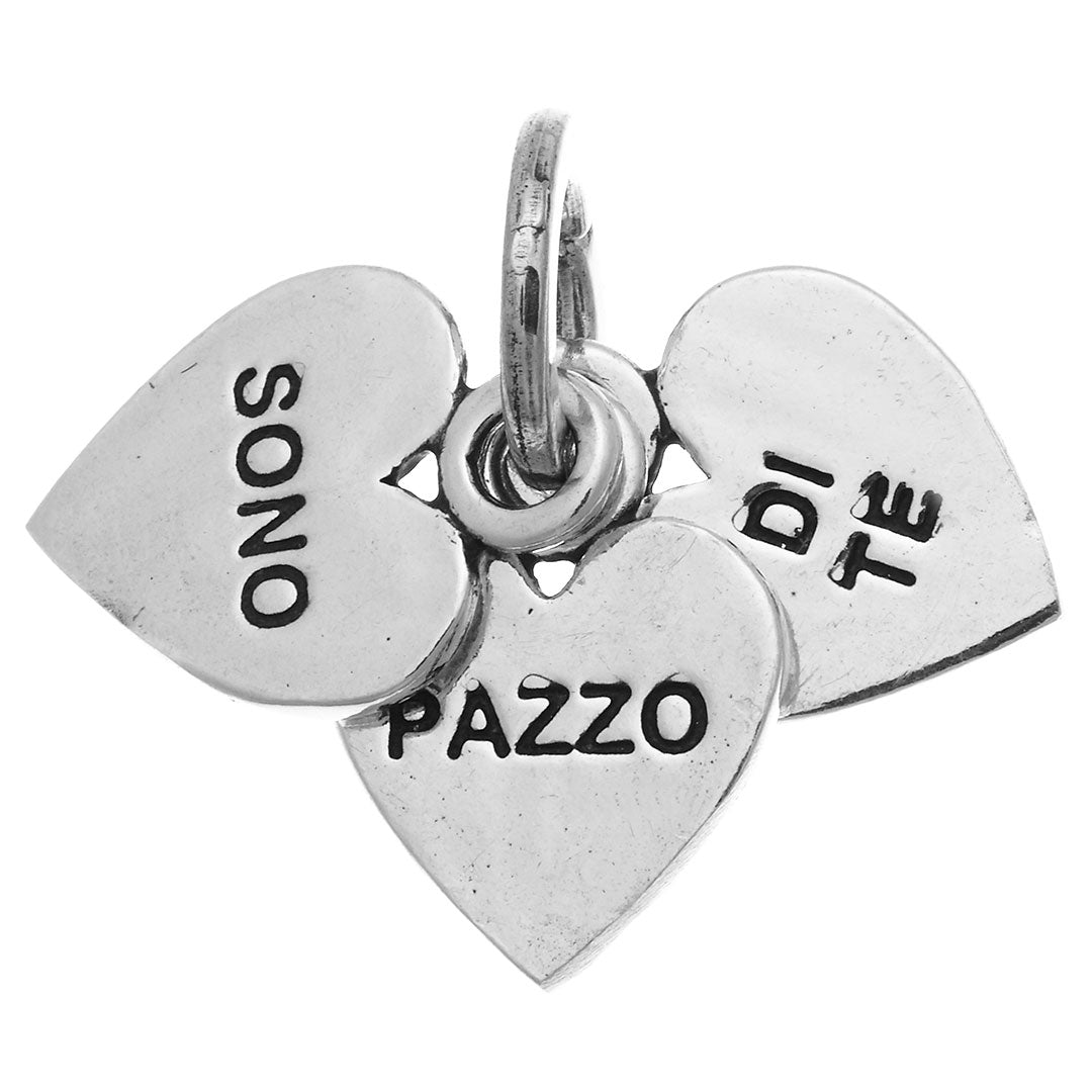 Charm Giovanni Raspini Charms "Sono Pazzo Di Te" Argento 925