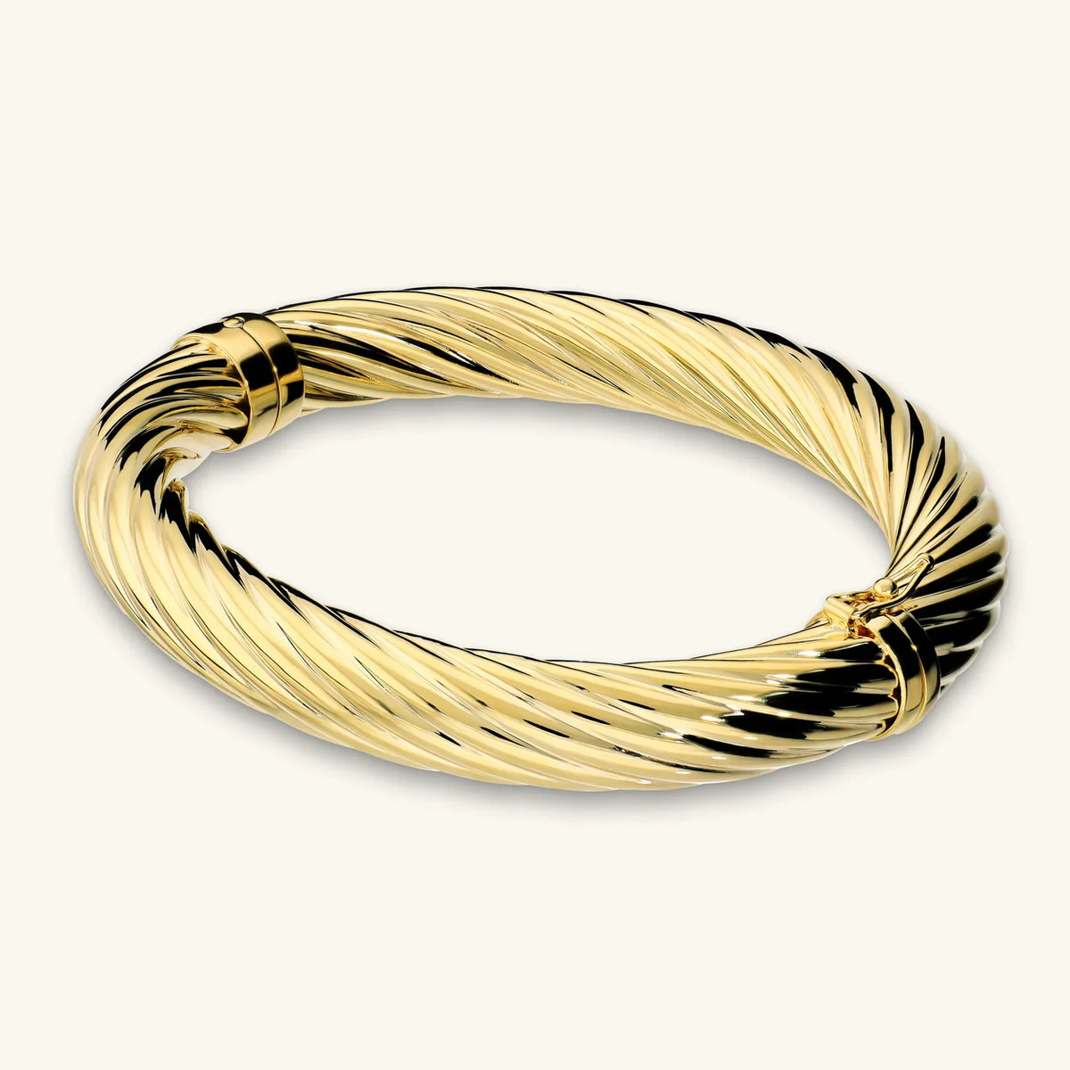 Bracciale Rigiro Etrusca Gioielli Tubolare Torchon Lega Golden Placcata Oro