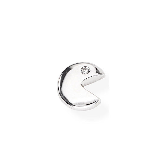 Monorecchino Amen Argento Pacman Con Zircone